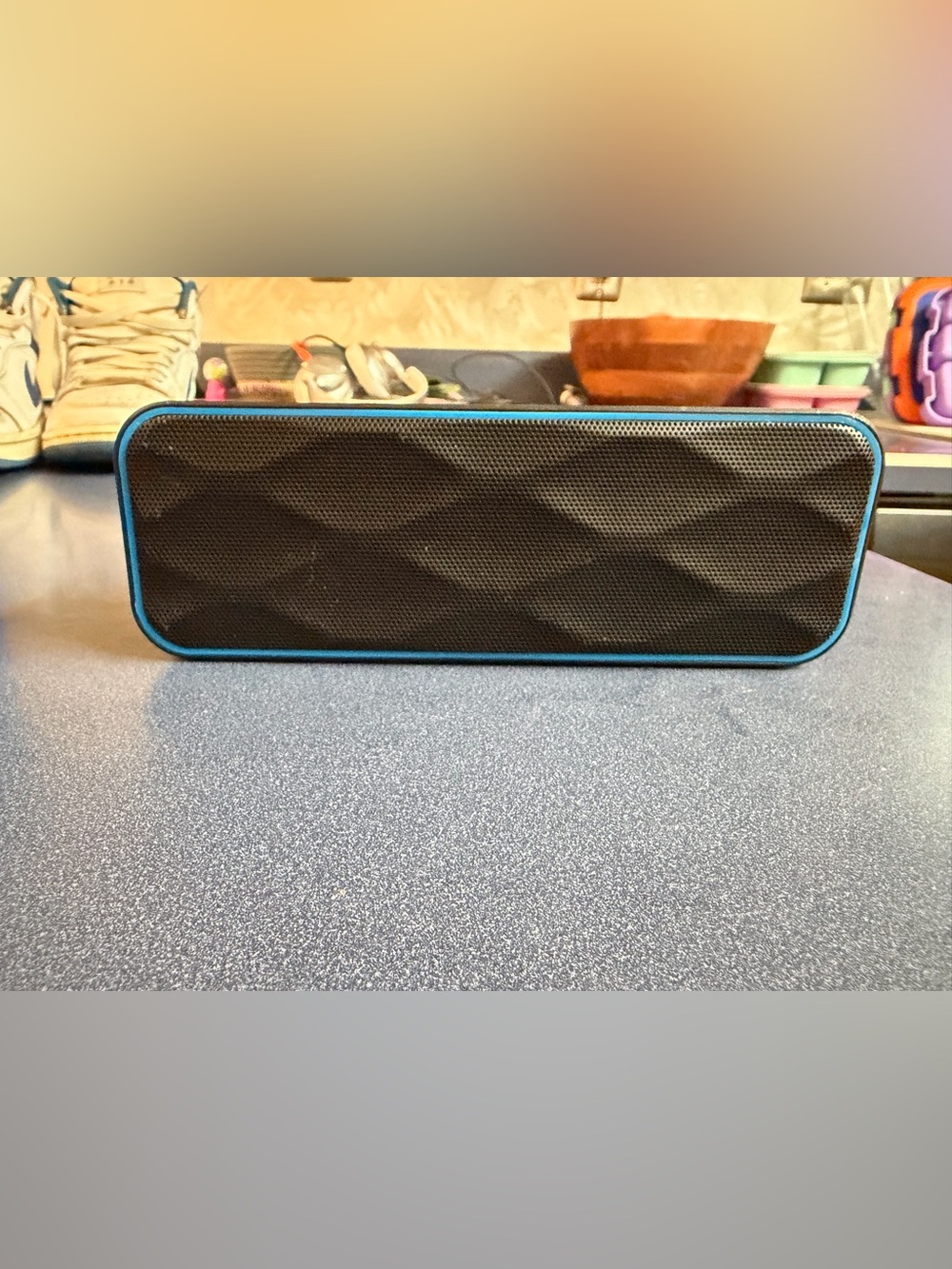 Portable Bluetooth Speaker in Black and Blue - Wireless Audio